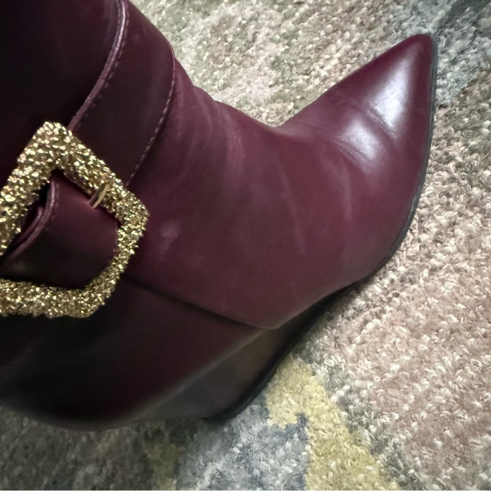 Sam Edelman Weslie Leather Wedge Boots - Picture 11 of 16